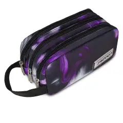 Freethink Girl Bustina 3 Zip Steel Gray - bauletti tombolini bustine