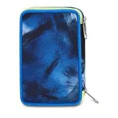 Astuccio 3 Zip Seven Blu Fusion 45pz Completo - astucci colori