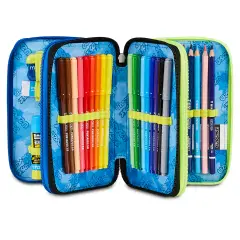 Astuccio 3 Zip Seven Buzzy Note Boy 45pz - astucci colori