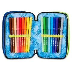 Astuccio 3 Zip Seven Buzzy Note Boy 45pz - astucci colori