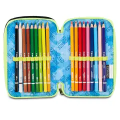 Astuccio 3 Zip Seven Buzzy Note Boy 45pz - astucci colori