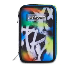 Astuccio 3 Zip Seven Buzzy Note Boy 45pz - astucci colori