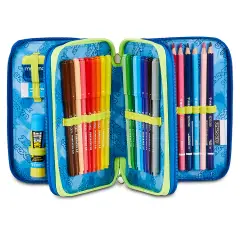 Astuccio 3 Zip Seven Electricvibe Boy 45pz - astucci colori
