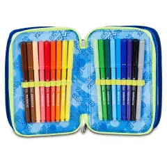 Astuccio 3 Zip Seven Electricvibe Boy 45pz - astucci colori