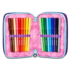 Astuccio 3 Zip Seven Electricvibe Girl 45pz - astucci colori