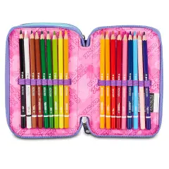 Astuccio 3 Zip Seven Electricvibe Girl 45pz - astucci colori