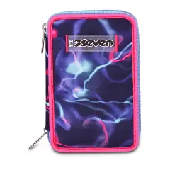 Astuccio 3 Zip Seven Electricvibe Girl 45pz - astucci colori
