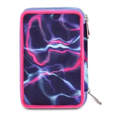 Astuccio 3 Zip Seven Electricvibe Girl 45pz - astucci colori