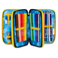 Astuccio 3 Zip Seven Golden Paint 45pz - astucci colori