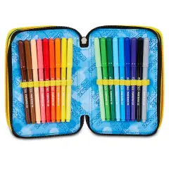 Astuccio 3 Zip Seven Golden Paint 45pz - astucci colori