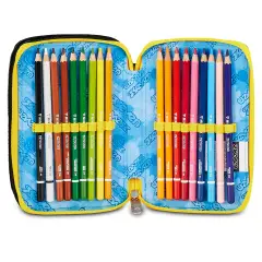 Astuccio 3 Zip Seven Golden Paint 45pz - astucci colori
