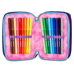 Astuccio 3 Zip Seven Pink Fusion 45pz - astucci colori