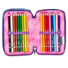 Astuccio 3 Zip Seven Pink Fusion 45pz - astucci colori