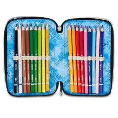 Astuccio 3 Zip Seven Plumpy Line Boy 45pz - astucci colori