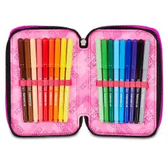 Astuccio 3 Zip Seven Plumpy Line Girl 45pz - astucci colori