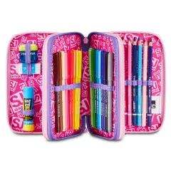 Astuccio 3 Zip SJ Gang Glowcat 3D Completo 45 Pezzi - astucci colori