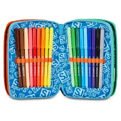 Astuccio 3 Zip SJ Gang Space Ride 3D Completo 45 Pezzi - astucci colori