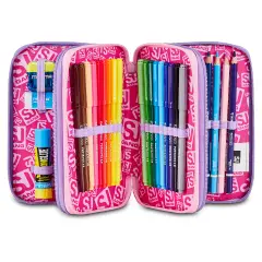 Astuccio 3 Zip SJ Gang Pixie Unicorn 3D 45 Pezzi - astucci colori