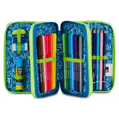 Astuccio 3 Zip SJ Gang Soft Pouch Boy 45 Pezzi - astucci colori