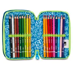 Astuccio 3 Zip SJ Gang Soft Pouch Boy 45 Pezzi - astucci colori