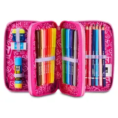 Astuccio 3 Zip SJ Gang Soft Pouch Girl 45 Pezzi - astucci colori