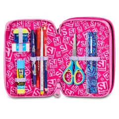 Astuccio 3 Zip SJ Gang Soft Pouch Girl 45 Pezzi - astucci colori