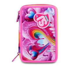 Astuccio 3 Zip SJ Gang Joyful Pins Girl 45 Pezzi - astucci colori