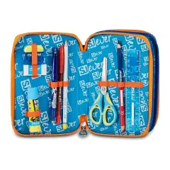 Astuccio 3 Zip SJ Gang Ever High Flames 45 Pezzi - astucci colori