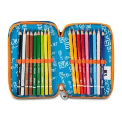 Astuccio 3 Zip SJ Gang Ever High Flames 45 Pezzi - astucci colori
