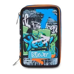 Astuccio 3 Zip SJ Gang Ever High Flames 45 Pezzi - astucci colori