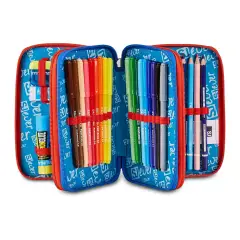 Astuccio 3 Zip SJ Gang Ever Fluid Game 45 Pezzi - astucci colori