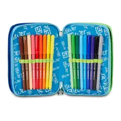 Astuccio 3 Zip SJ Gang Ever Cloudy Blue 45 Pezzi - astucci colori