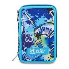 Astuccio 3 Zip SJ Gang Ever Cloudy Blue 45 Pezzi - astucci colori