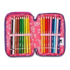 Astuccio 3 Zip SJ Gang Ever Multiviolet 45 Pezzi - astucci colori