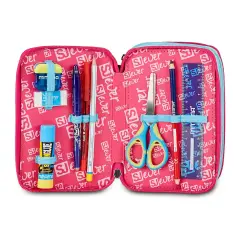 Astuccio 3 Zip SJ Gang Ever Star Drafts 45 Pezzi - astucci colori