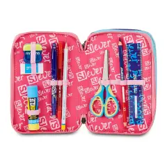 Astuccio 3 Zip SJ Gang Ever Pink Beat 45 Pezzi - astucci colori