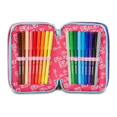 Astuccio 3 Zip SJ Gang Ever Pink Beat 45 Pezzi - astucci colori