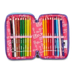 Astuccio 3 Zip SJ Gang Ever Pink Beat 45 Pezzi - astucci colori