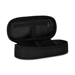 Pencil Bag Lip Plain Grs Jet Black - bauletti tombolini bustine