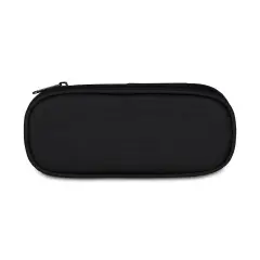 Pencil Bag Lip Plain Grs Jet Black - bauletti tombolini bustine