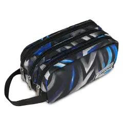 Freethink Boy Bustina 3 Zip Reflex Blue - bauletti tombolini bustine