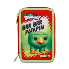 Astuccio 3 Zip Brainrot Brr Brr Patapim Kit 44 Pezzi - astucci colori