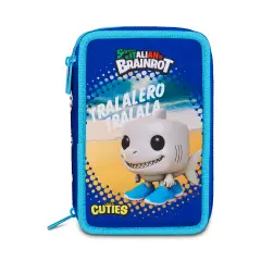 Astuccio 3 Zip Brainrot Tralalero Tralala Kit 44 Pezzi - astucci colori