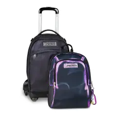 Shadows Of Color Zaino 43 Litri con Trolley Jack 8wd Detach Light Purple - zaini trolley