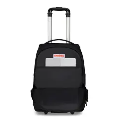 Zaino con Trolley Invicta Bump 38 Litri Porta PC 14" Jet Black - valige e borse da viaggio