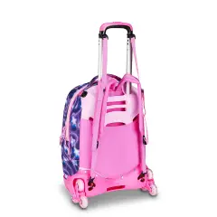Sj Gang Fluffy Pink Girl Zaino 34 Litri con Trolley Jack-8wd - zaini trolley
