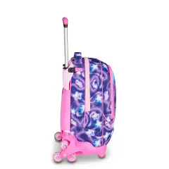 Sj Gang Fluffy Pink Girl Zaino 34 Litri con Trolley Jack-8wd - zaini trolley
