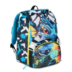Sj Gang Metal Dragon Boy Zaino Sdoppiabile Big Estensibile 24 Litri - zaini scuola