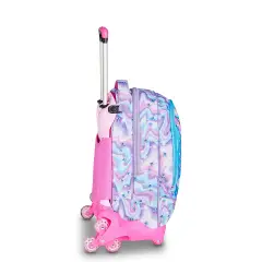 Sj Gang Glow Led Unicorn Girl Zaino 34 Litri con Trolley Jack-8wd - zaini trolley