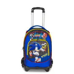 Sonic The Hedgehog Speed Zaino 33 Litri con Trolley Jack-3wd+ - zaini trolley